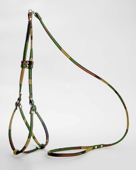 Nylon Step-In Adjustable Dog Harness in Camo