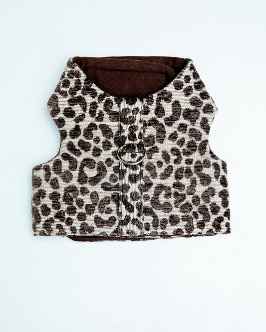 Leopard Print Dog Harness